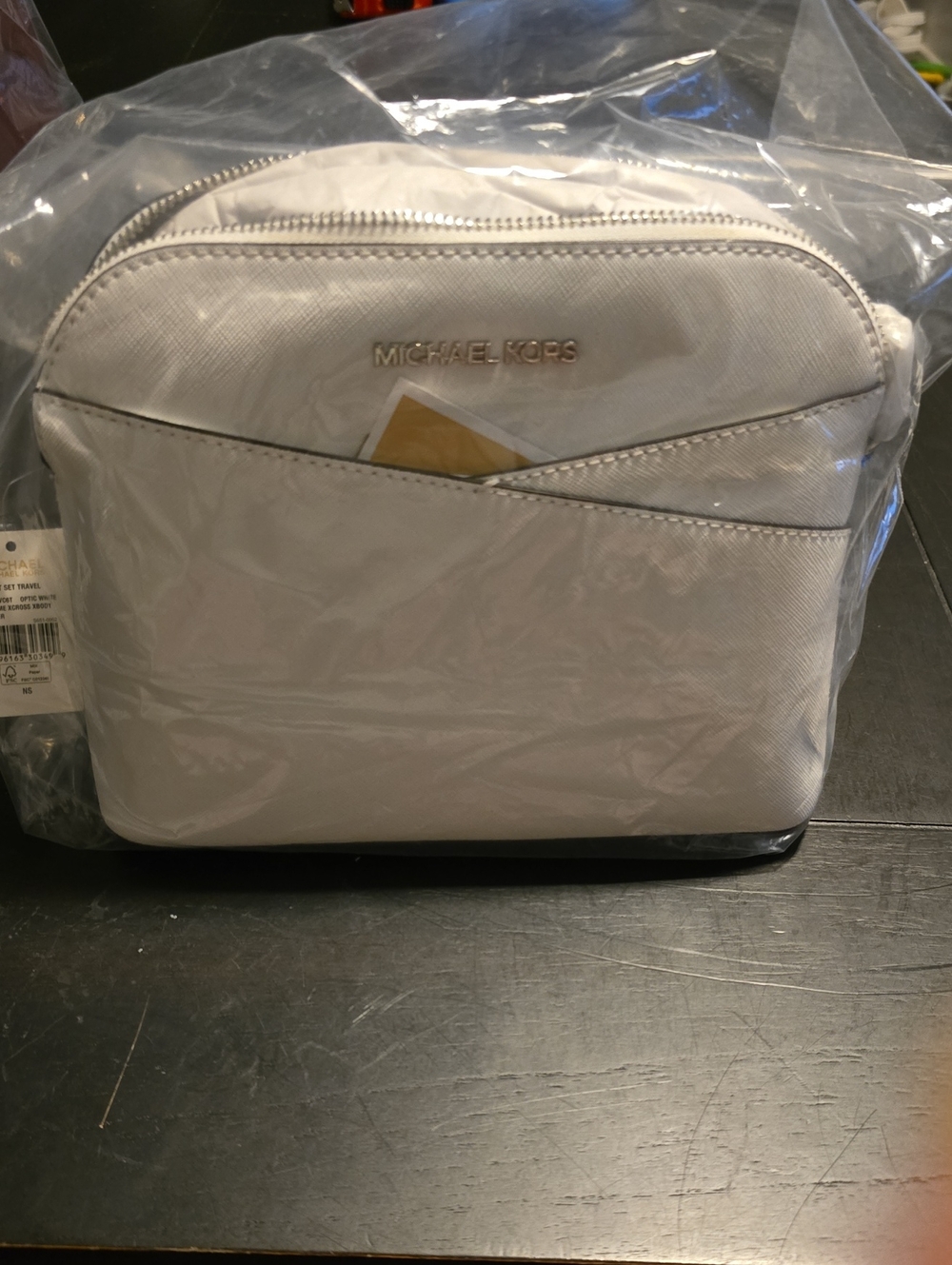 NWT Optic White Jet Set Dome Crossbody Bag